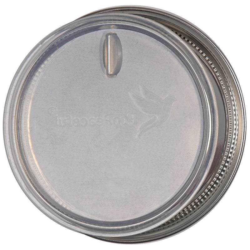 EcoPeaceful 316 Surgical Stainless Steel Mason Jar Lids WIDE Mouth - Rust-proof, Airtight, Leak-proof, BPA-Free, PVC-free, Vegan, Reusable - Not for Canning - Image 5